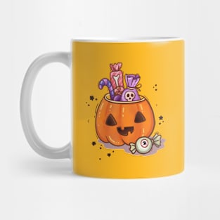 Halloween pumpkin with candies Mug